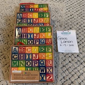 26 Alphabet Wooden Blocks Target